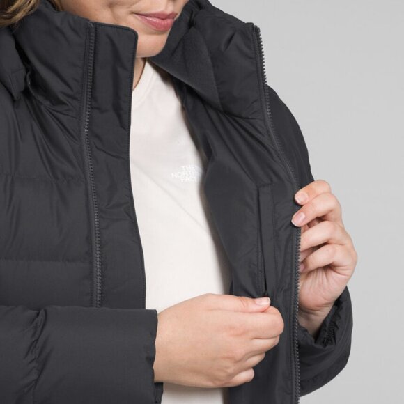 The North Face Women Metropolis Parka 550 Down Insulated Plus Size 1X, TNF Black - Picture 5 of 16